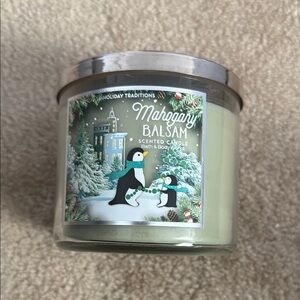 Bath & Body Works Green Holiday Decor Candle